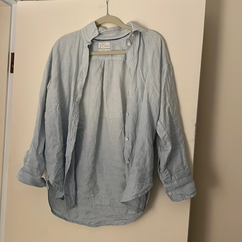 J.Crew relaxed fit linen button down